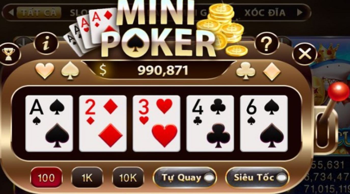 Một số kinh nghiệm chơi game Mini Poker chỉ có tại Nhatvip